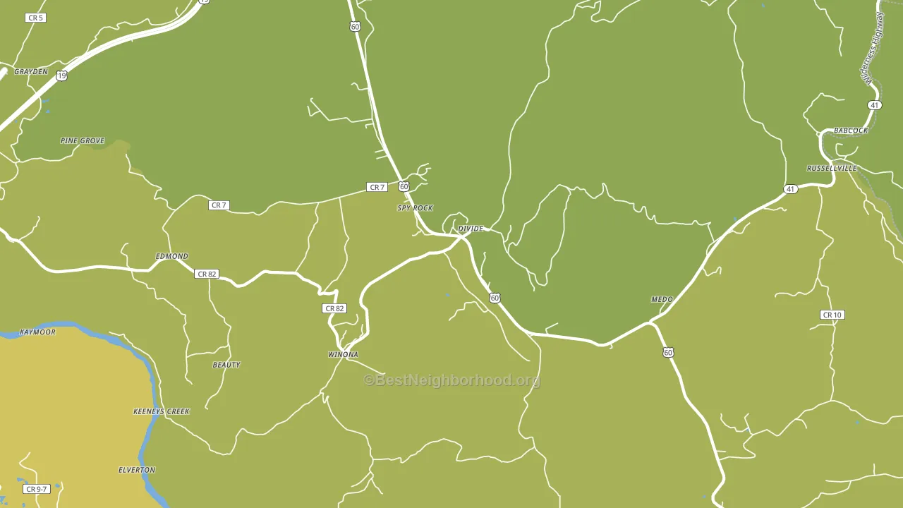 25868, WV block-group voter-turnout map