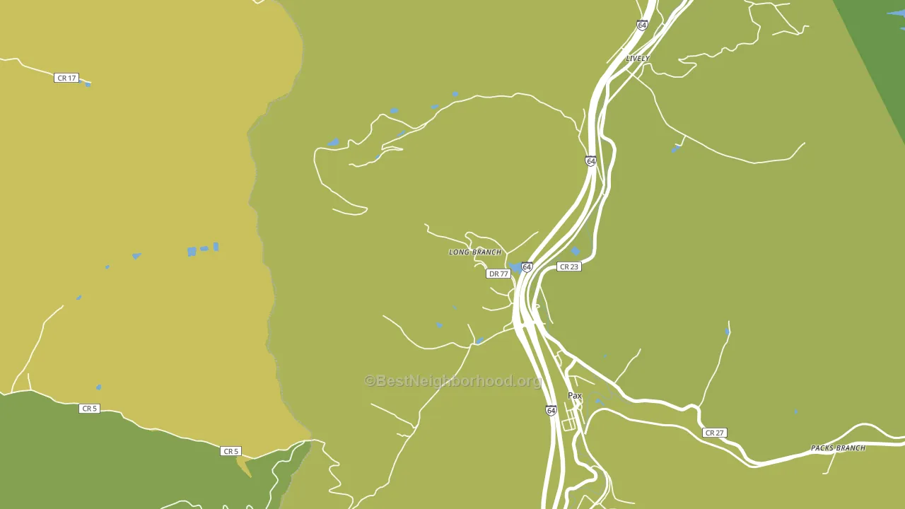 25904, WV block-group voter-turnout map
