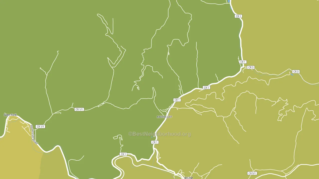 25913, WV block-group voter-turnout map