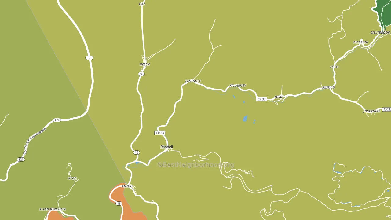 25915, WV block-group voter-turnout map