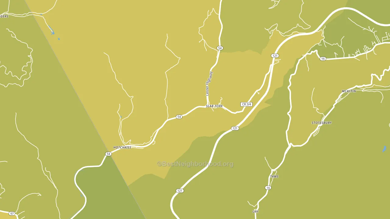 25920, WV block-group voter-turnout map