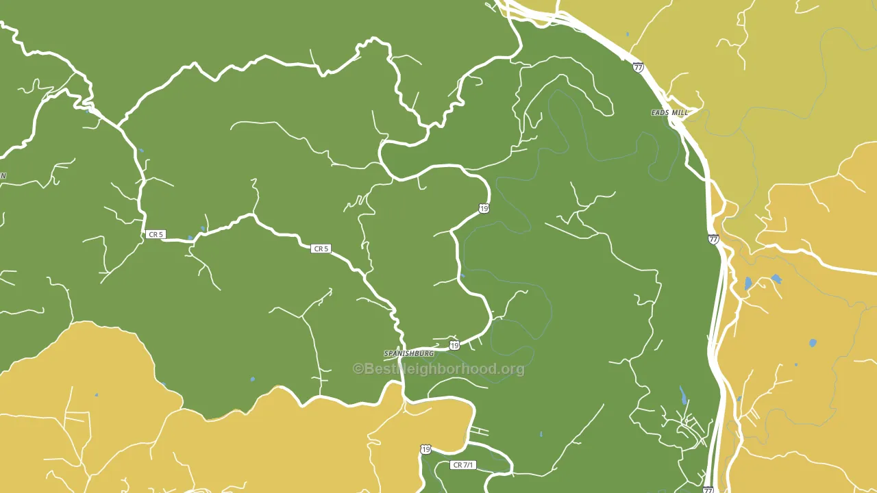 25922, WV block-group voter-turnout map