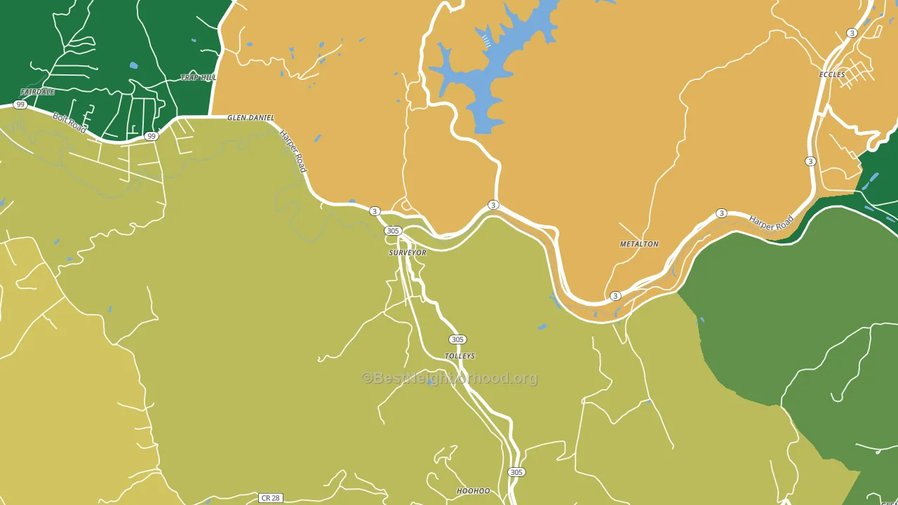 25932, WV block-group voter-turnout map