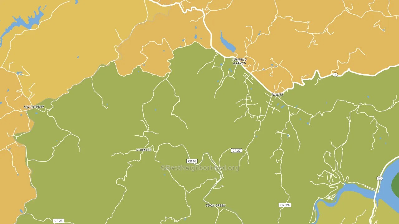 25969, WV block-group voter-turnout map
