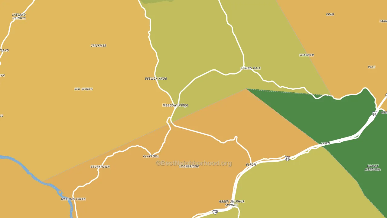 25976, WV block-group voter-turnout map