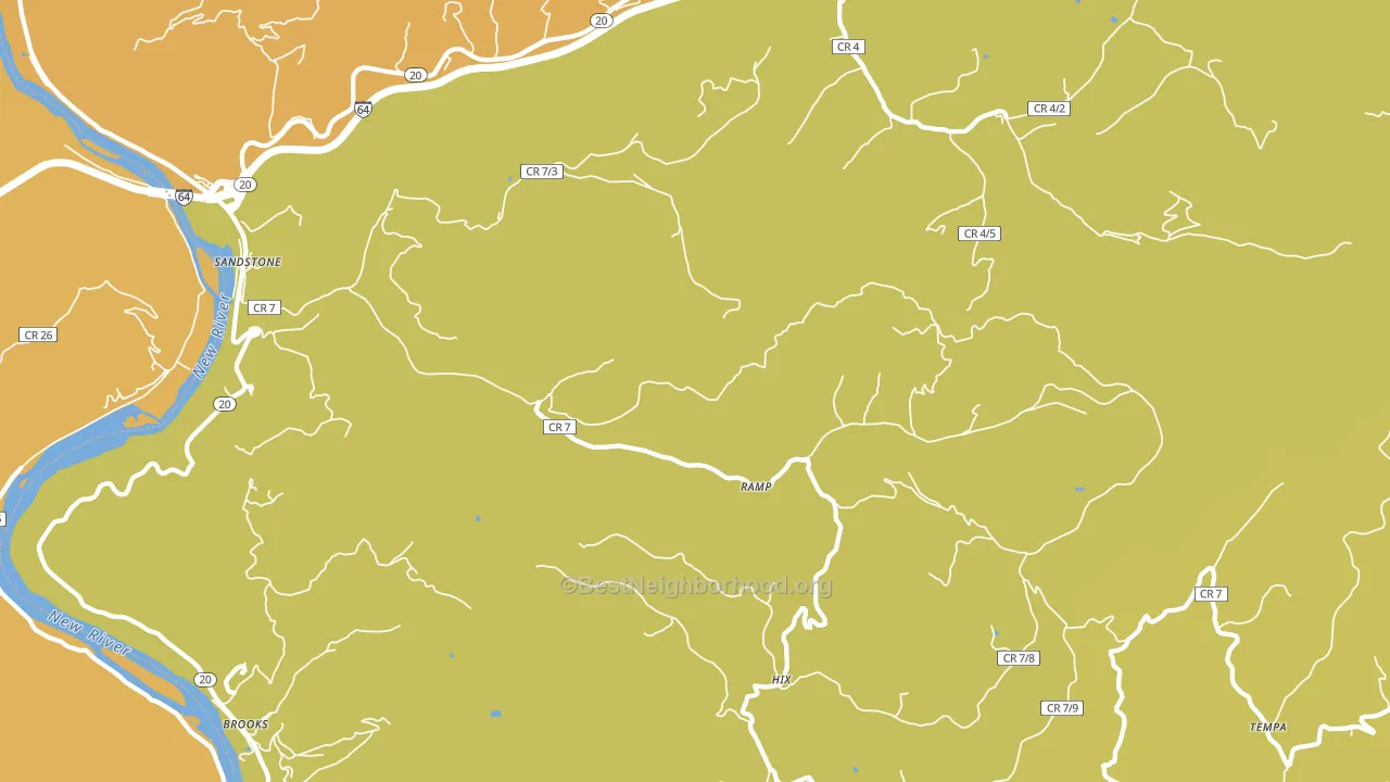 25985, WV block-group voter-turnout map
