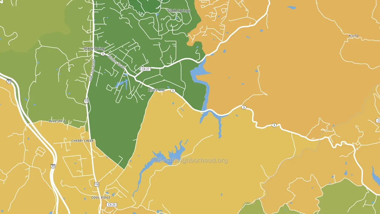 25989, WV block-group voter-turnout map