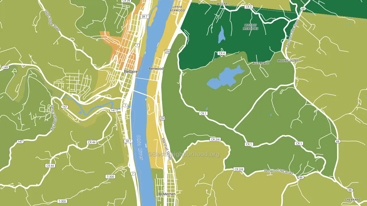 26031, WV block-group voter-turnout map