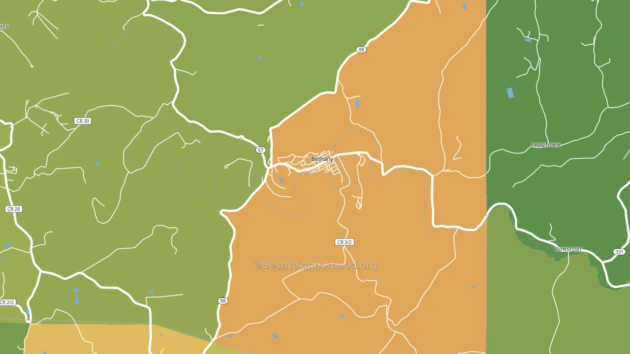 26032, WV block-group voter-turnout map