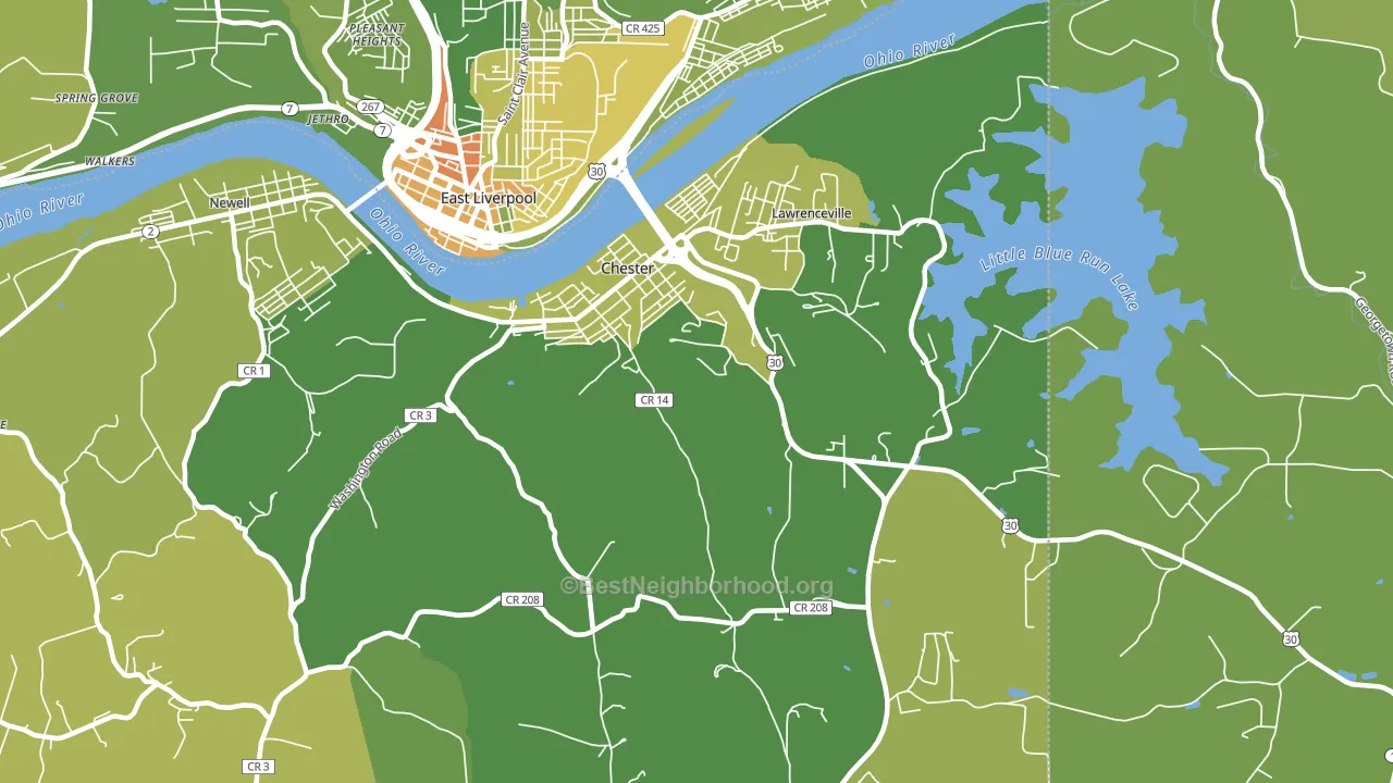 26034, WV block-group voter-turnout map