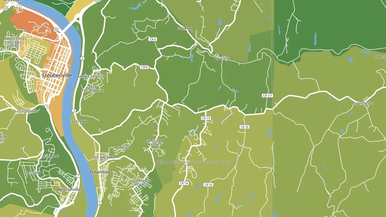 26035, WV block-group voter-turnout map