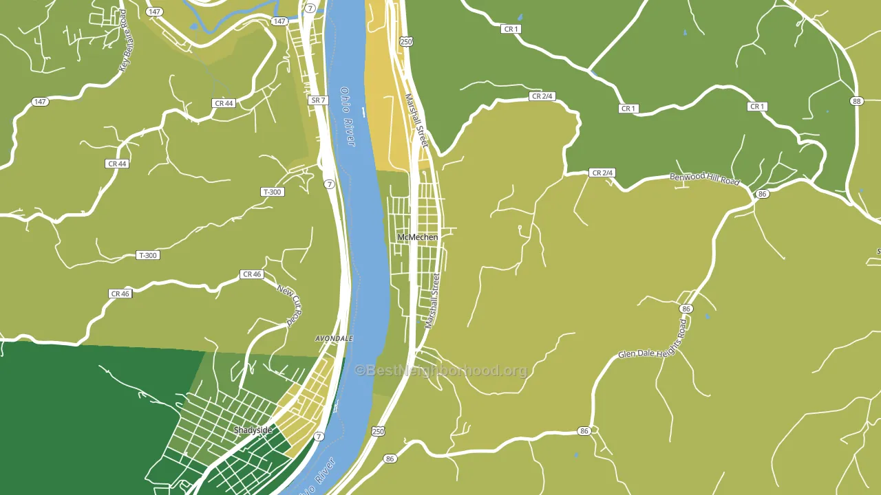 26040, WV block-group voter-turnout map