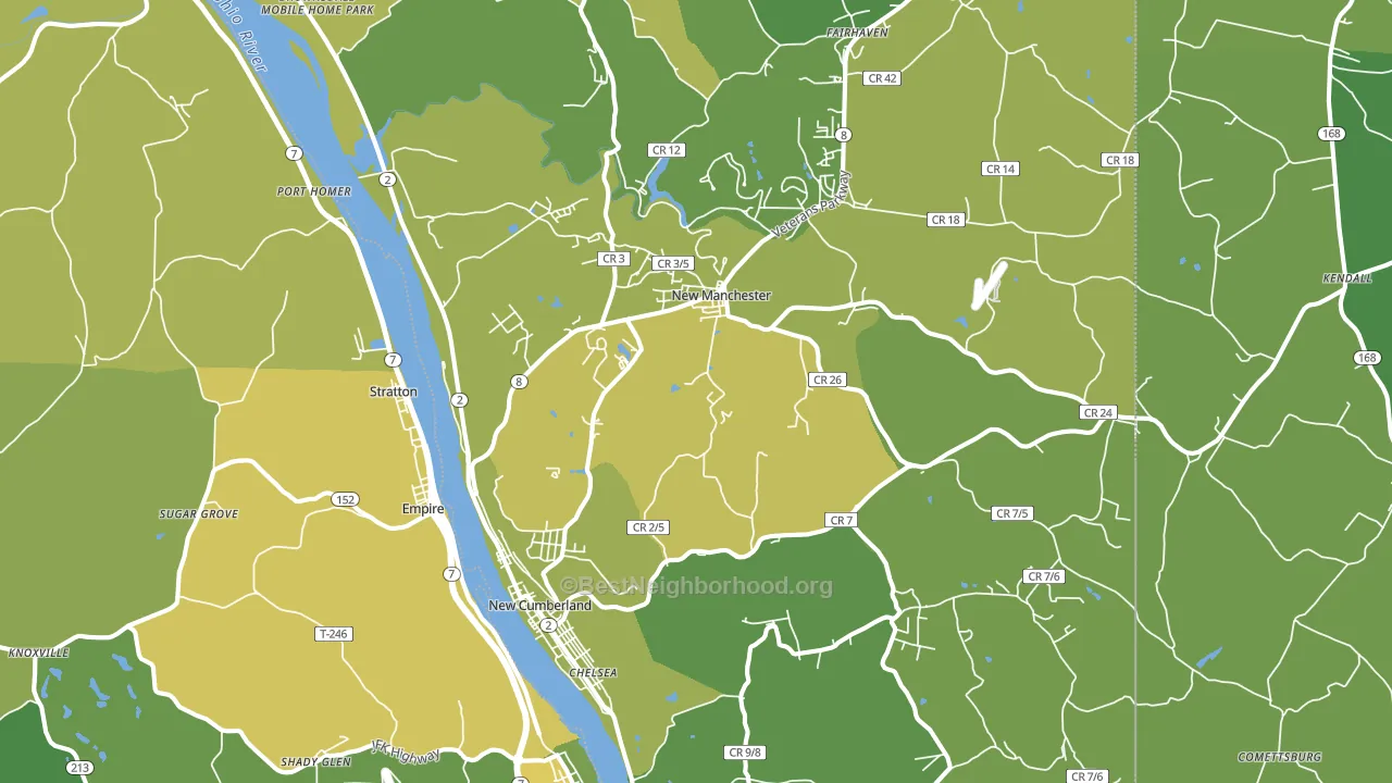 26047, WV block-group voter-turnout map