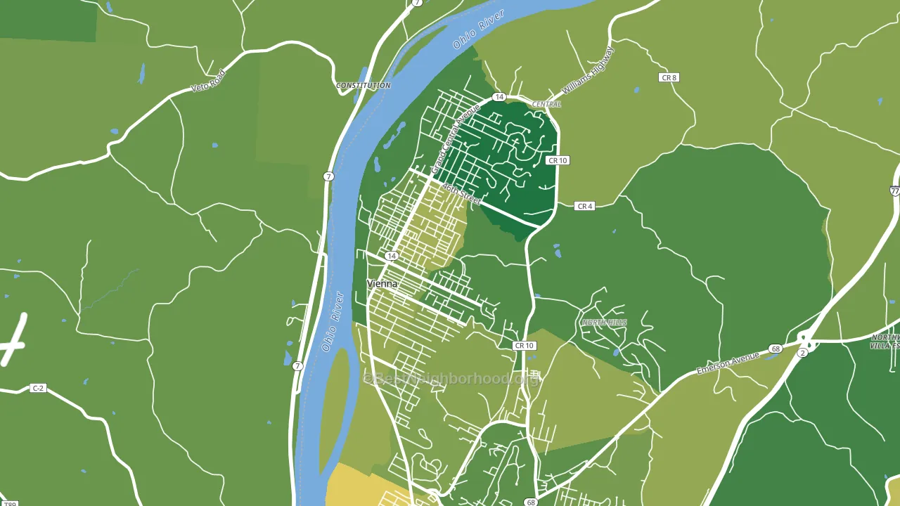 26105, WV block-group voter-turnout map
