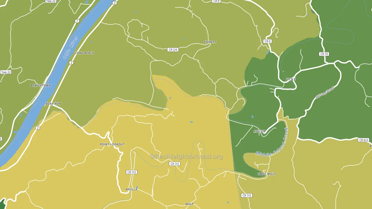 26146, WV block-group voter-turnout map