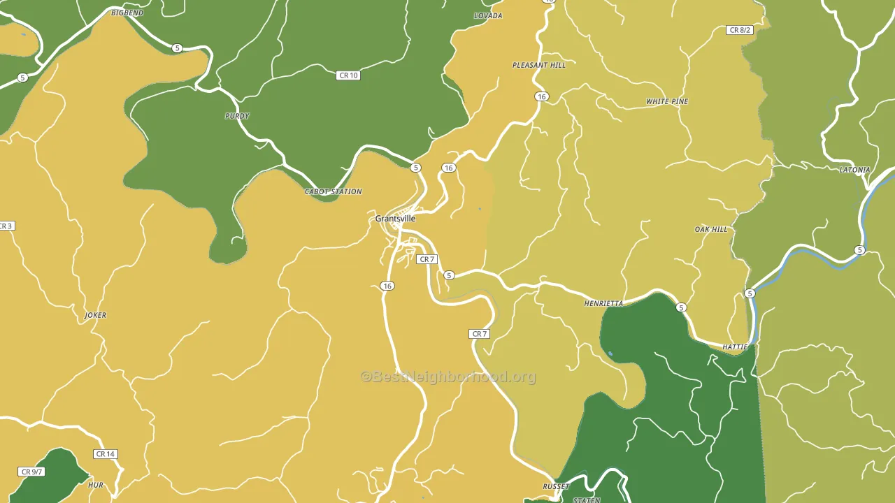 26147, WV block-group voter-turnout map