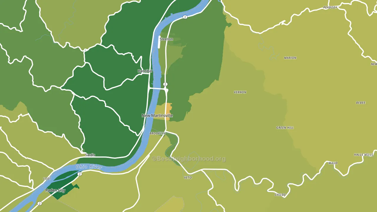 26155, WV block-group voter-turnout map