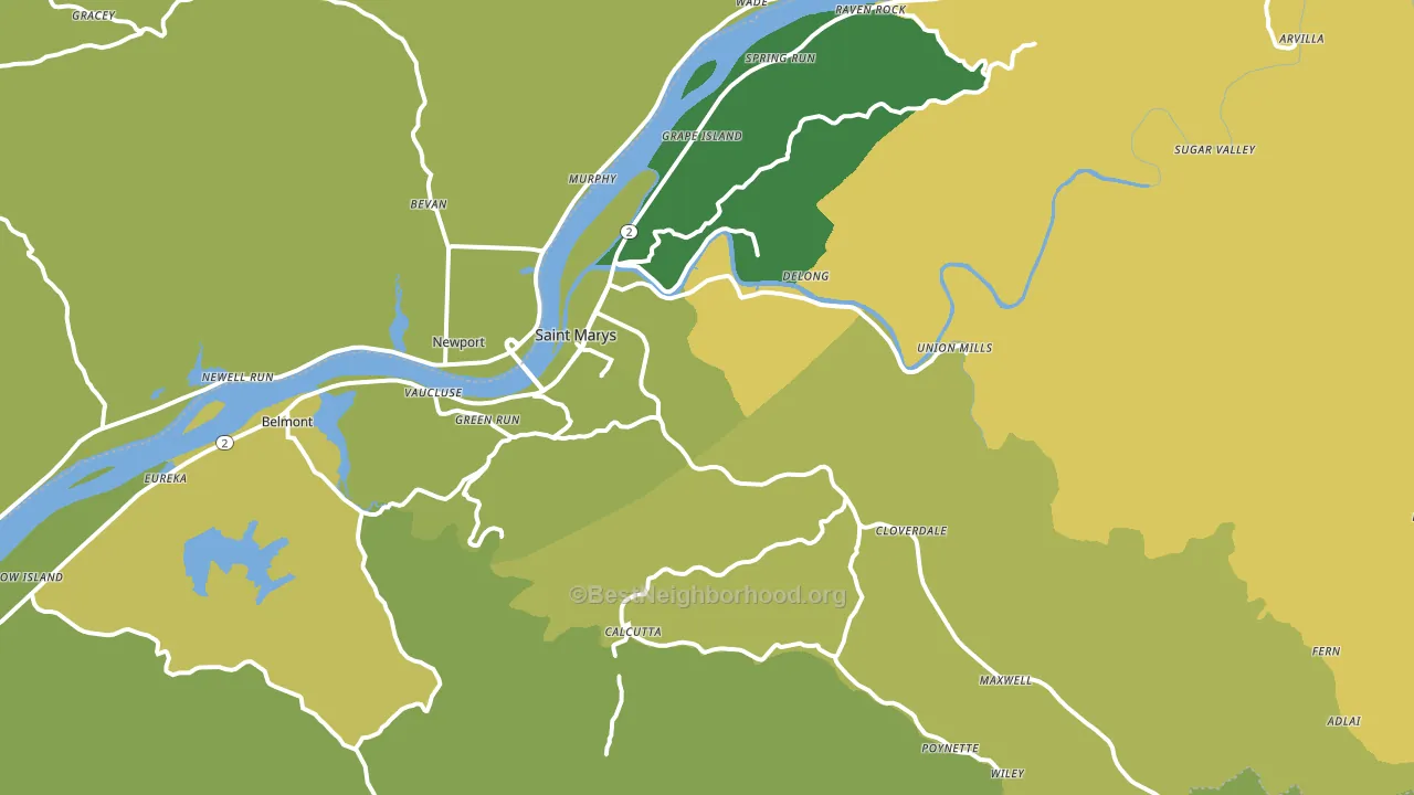 26170, WV block-group voter-turnout map