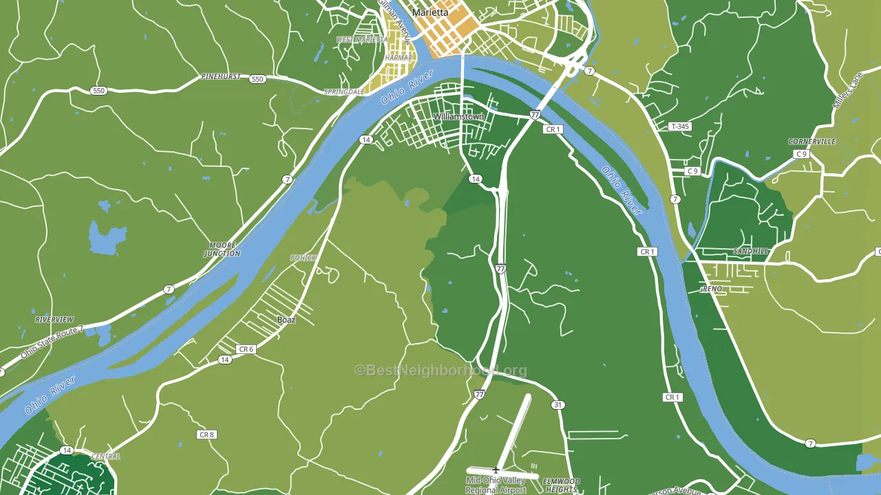 26187, WV block-group voter-turnout map