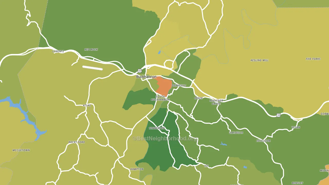 26201, WV block-group voter-turnout map