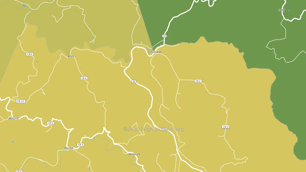 26215, WV block-group voter-turnout map