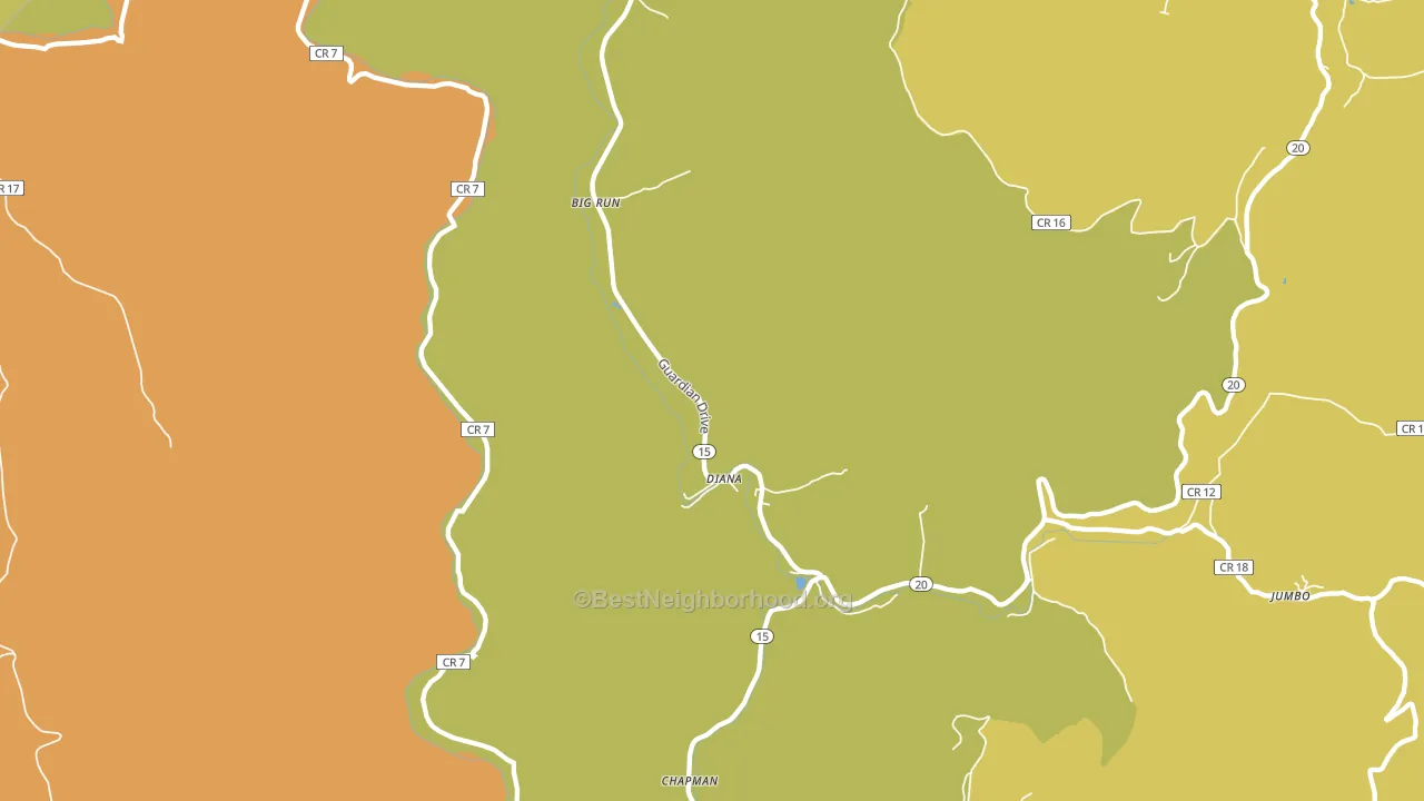 26217, WV block-group voter-turnout map