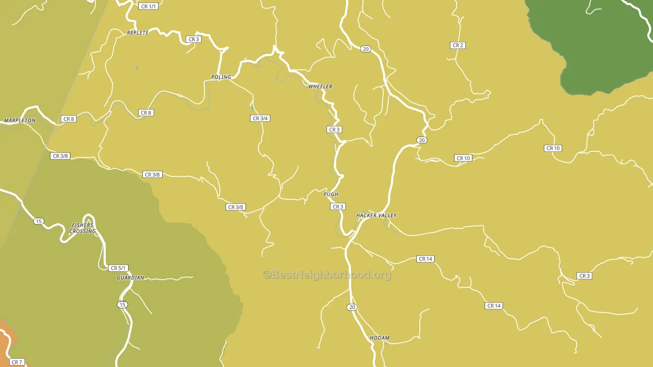 26222, WV block-group voter-turnout map