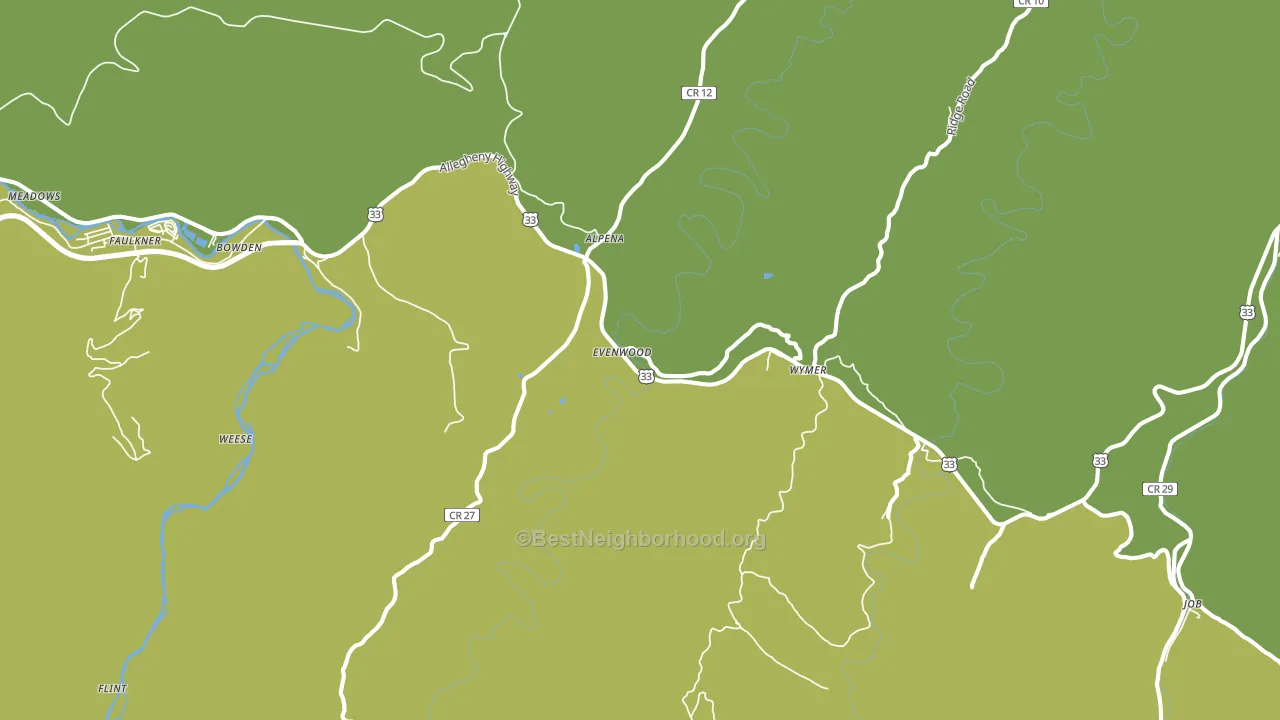26254, WV block-group voter-turnout map