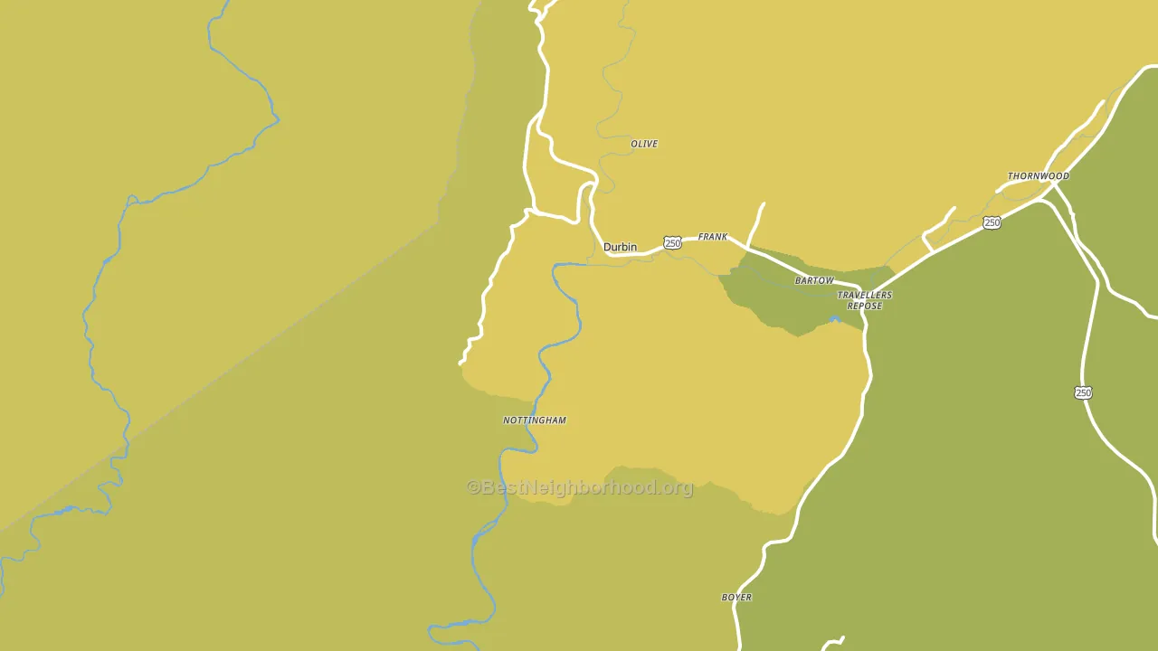 26264, WV block-group voter-turnout map