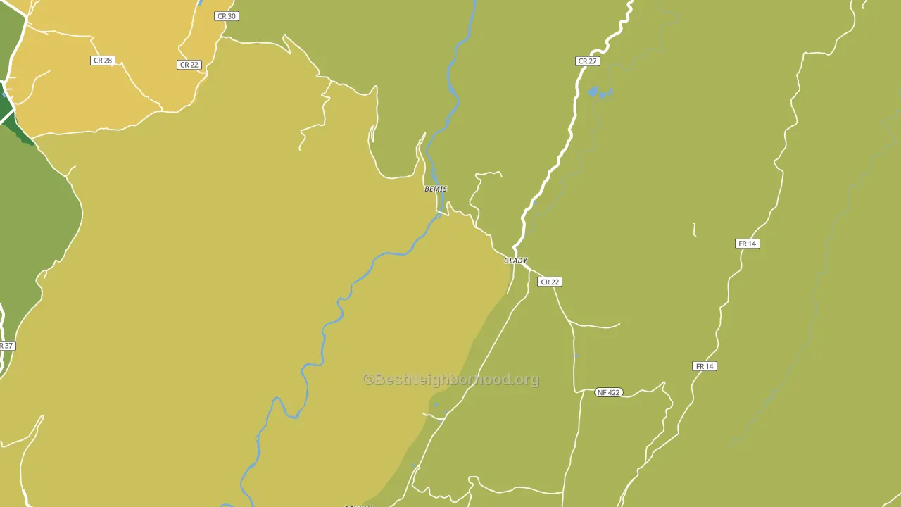 26268, WV block-group voter-turnout map