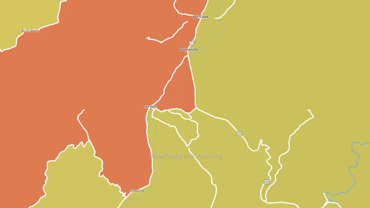 26273, WV block-group voter-turnout map
