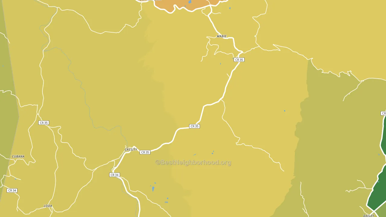 26278, WV block-group voter-turnout map