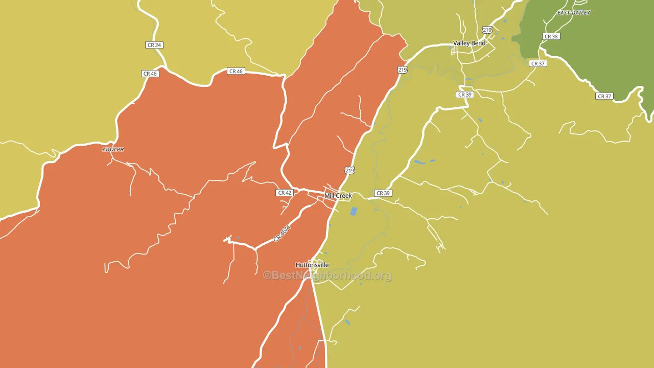 26280, WV block-group voter-turnout map