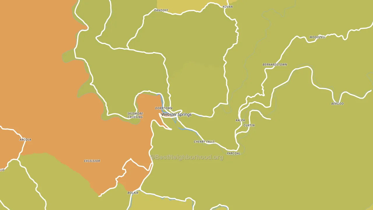 26288, WV block-group voter-turnout map