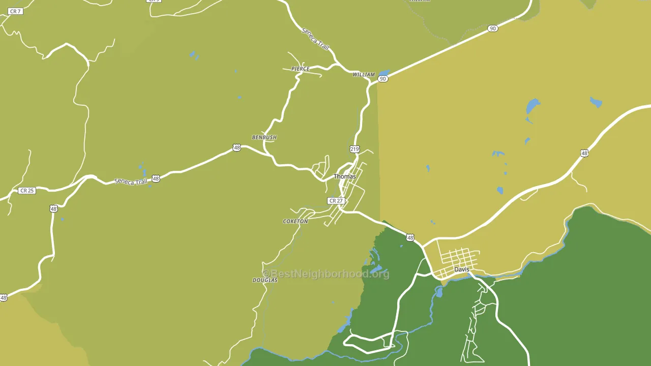 26292, WV block-group voter-turnout map