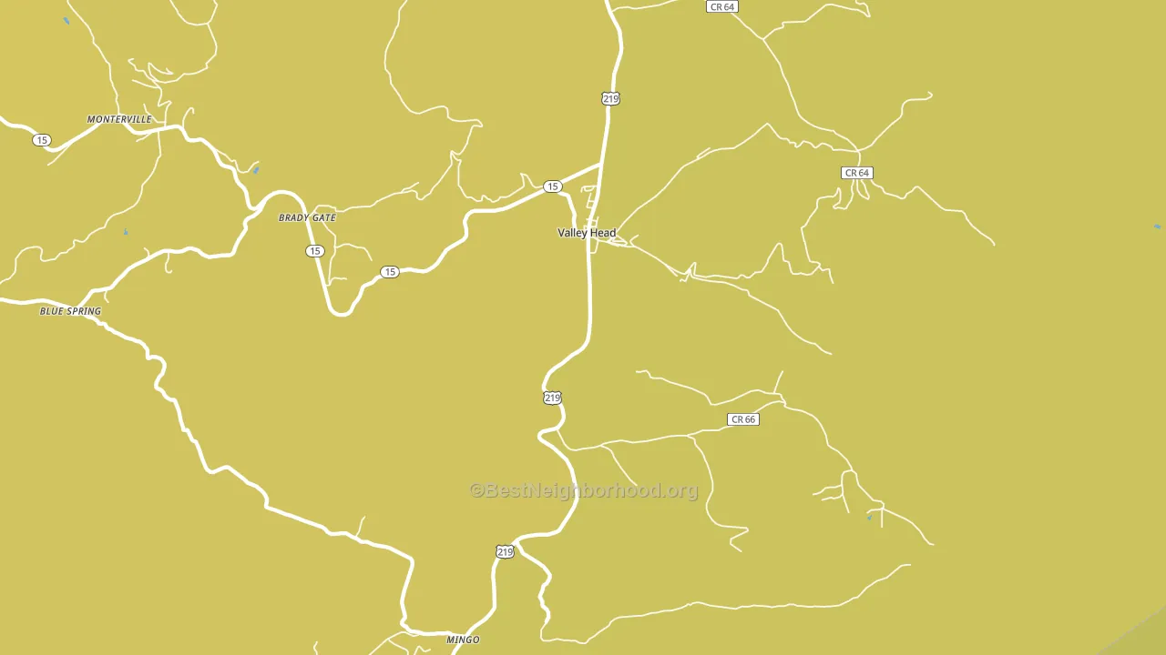 26294, WV block-group voter-turnout map