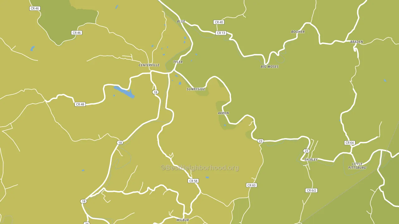 26320, WV block-group voter-turnout map