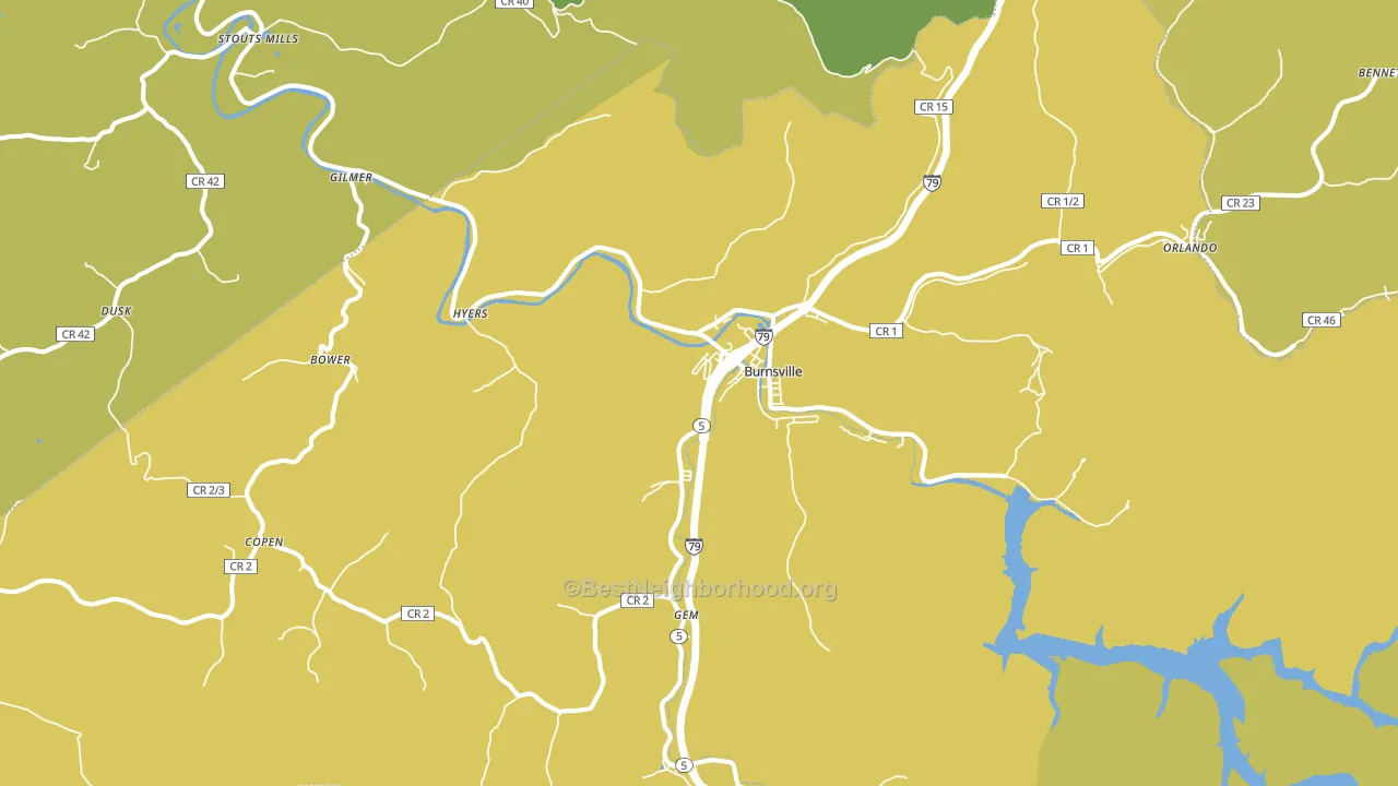 26335, WV block-group voter-turnout map