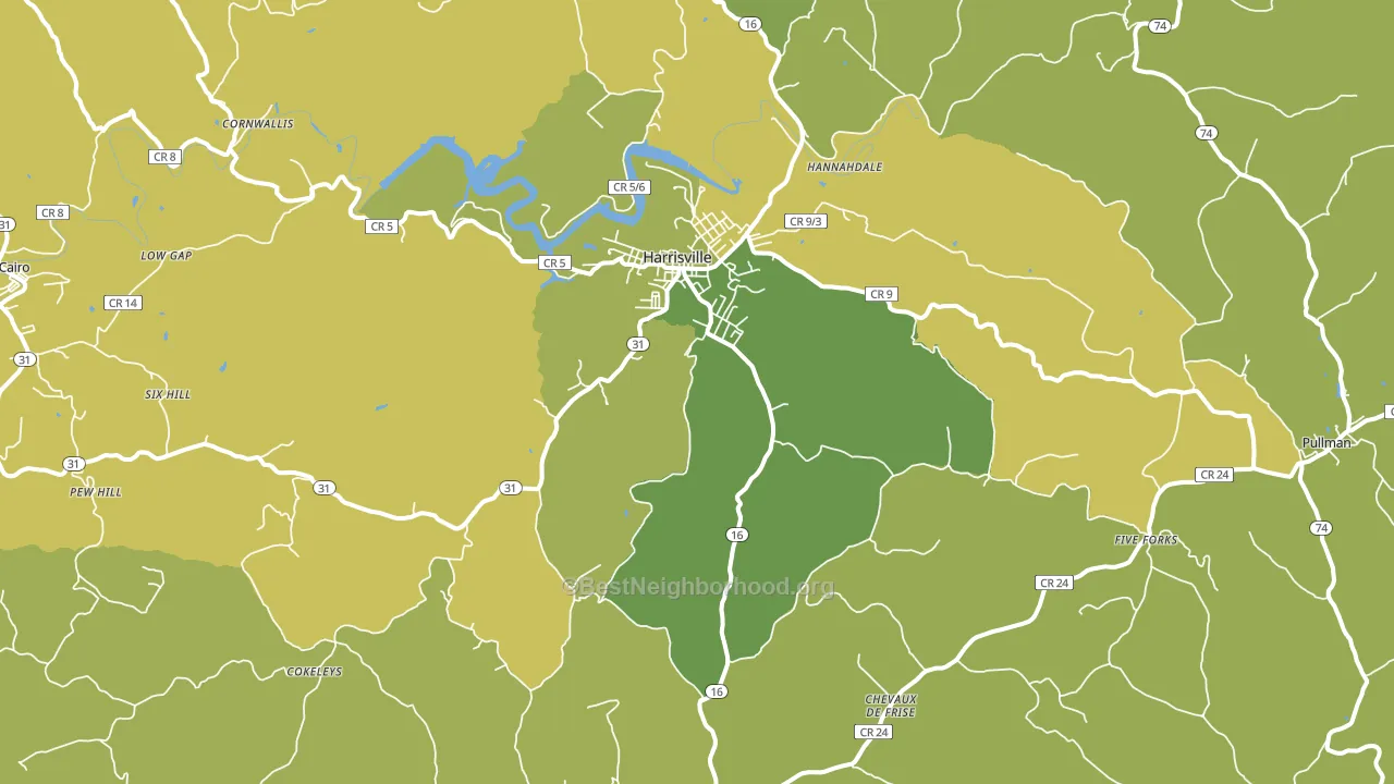 26362, WV block-group voter-turnout map