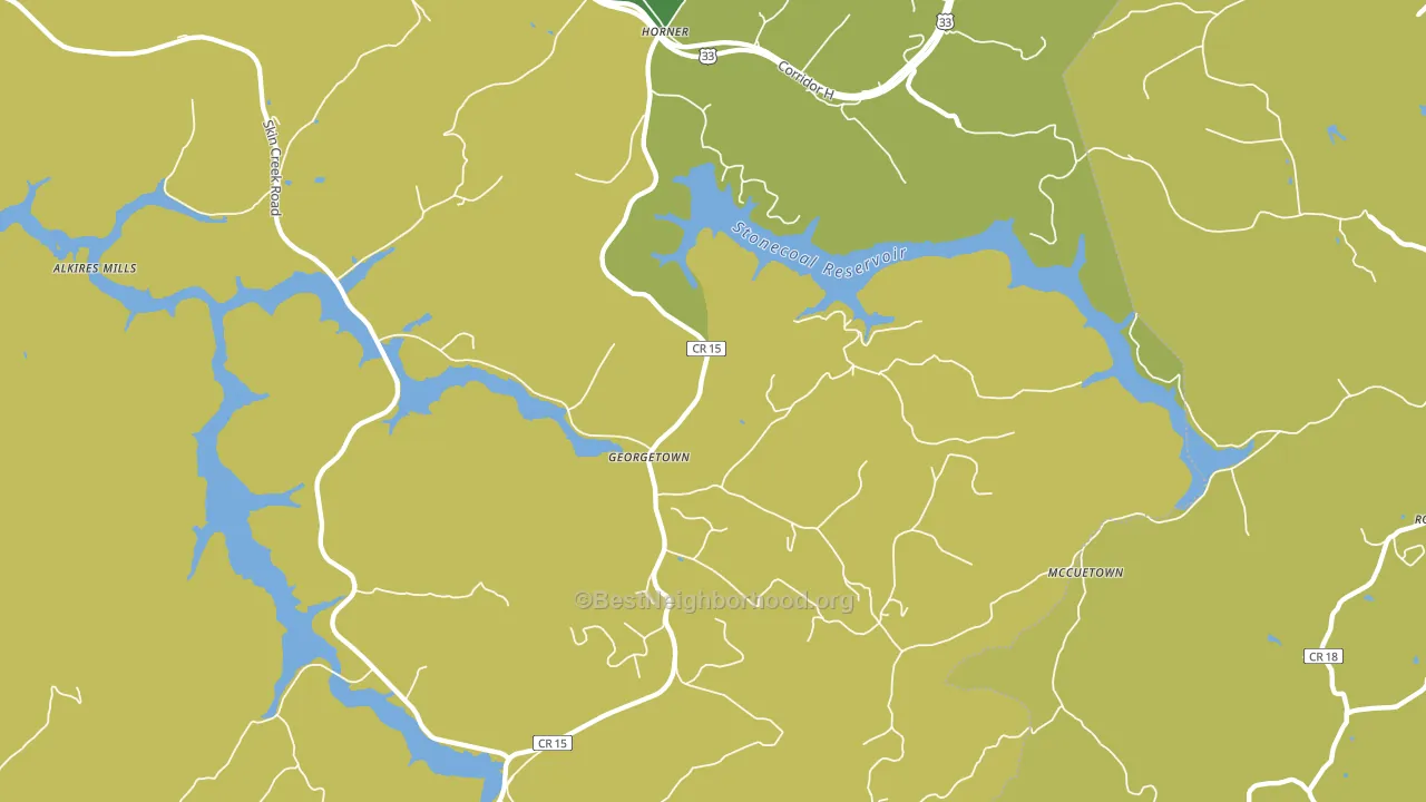 26372, WV block-group voter-turnout map