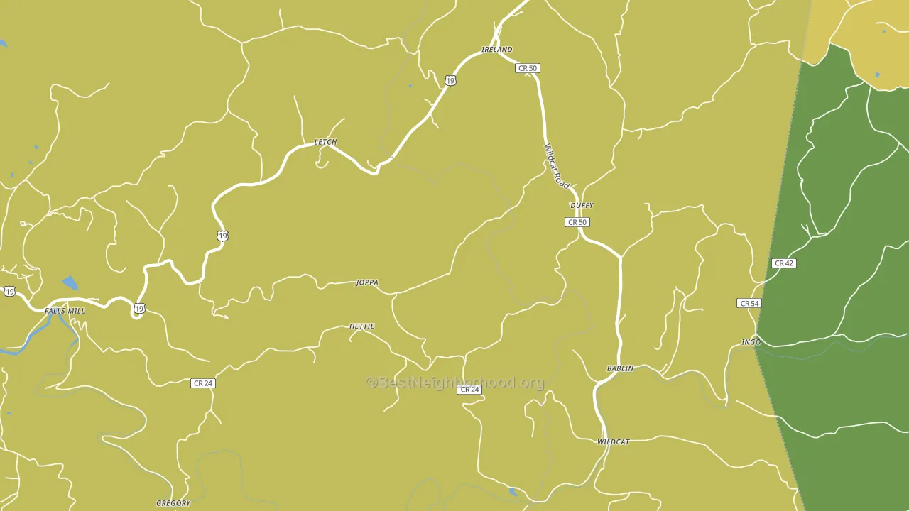 26376, WV block-group voter-turnout map