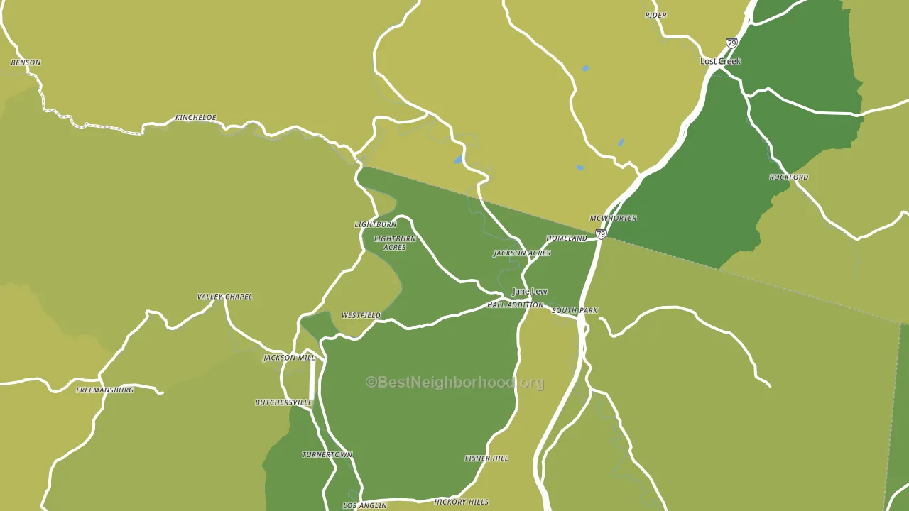 26378, WV block-group voter-turnout map