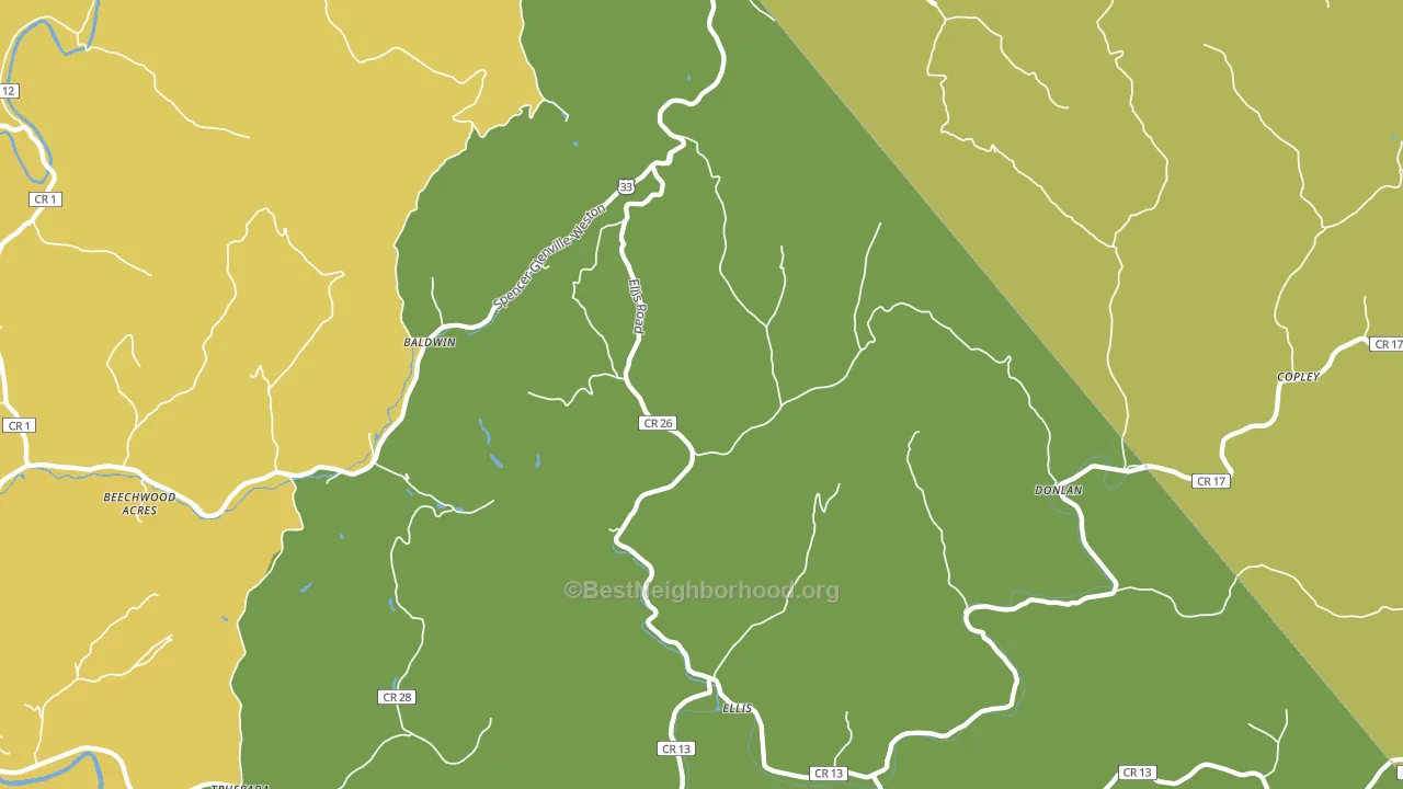 26384, WV block-group voter-turnout map