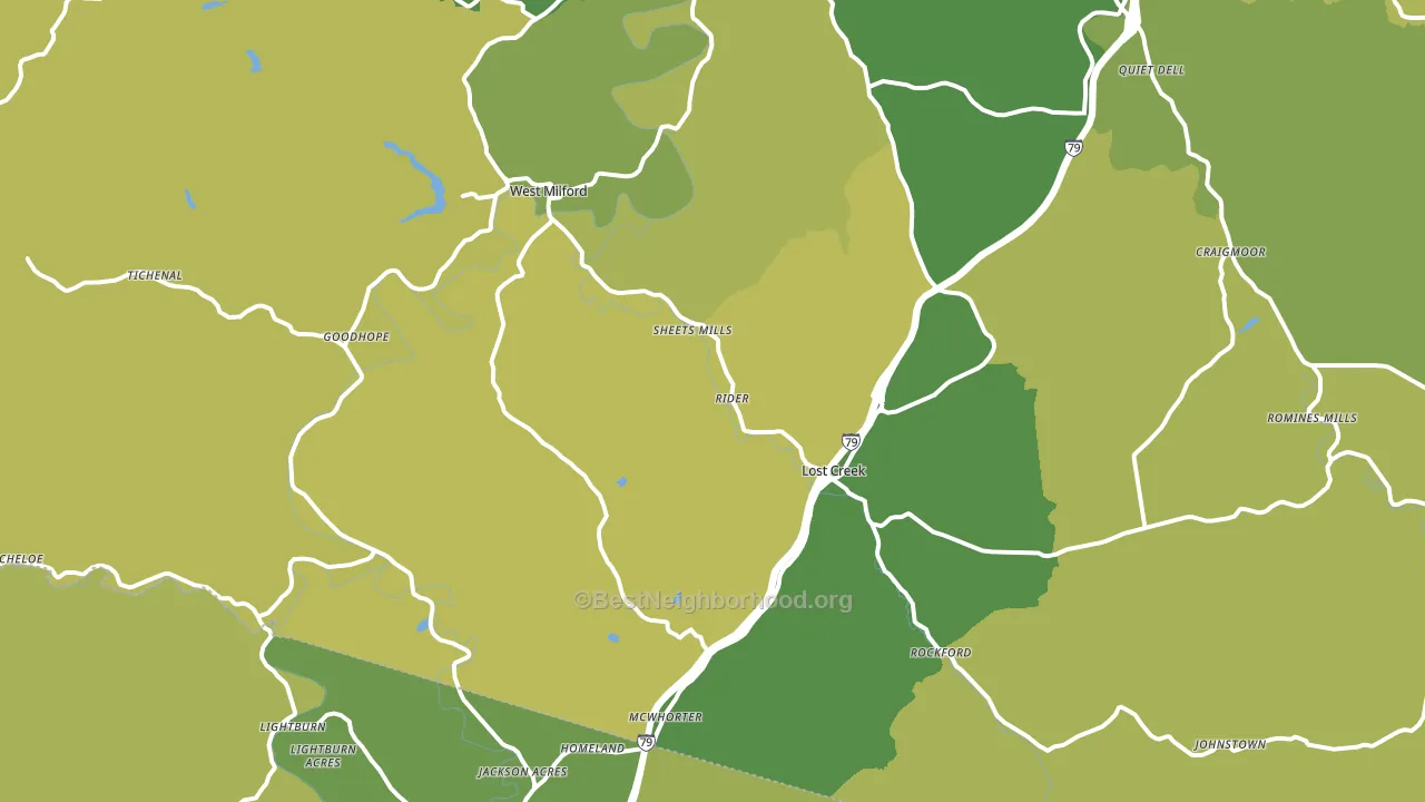 26385, WV block-group voter-turnout map