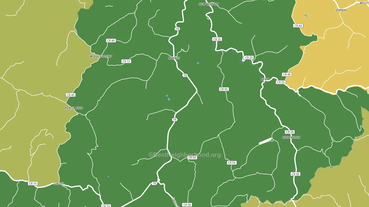 26411, WV block-group voter-turnout map