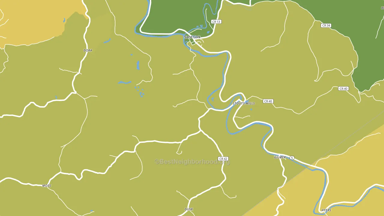 26430, WV block-group voter-turnout map