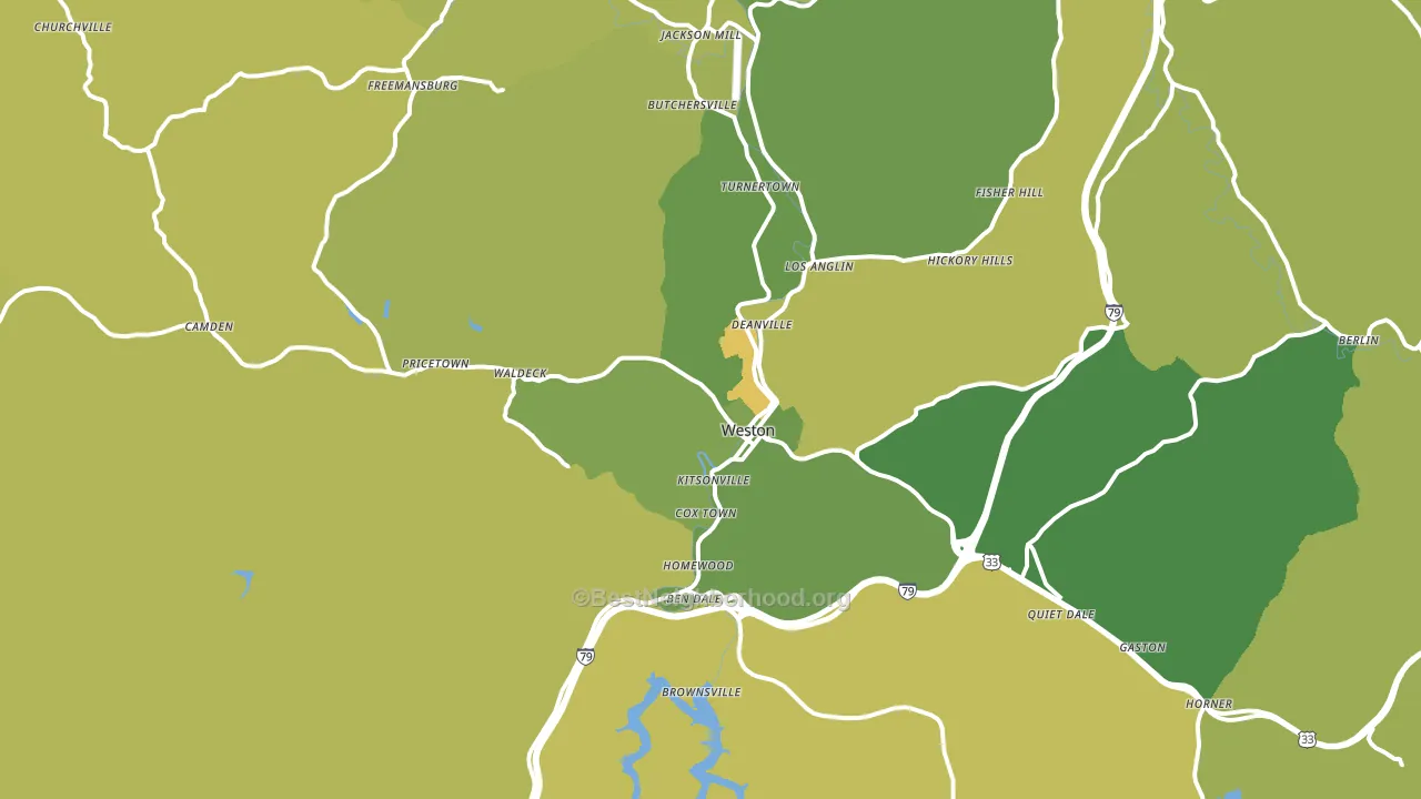 26452, WV block-group voter-turnout map