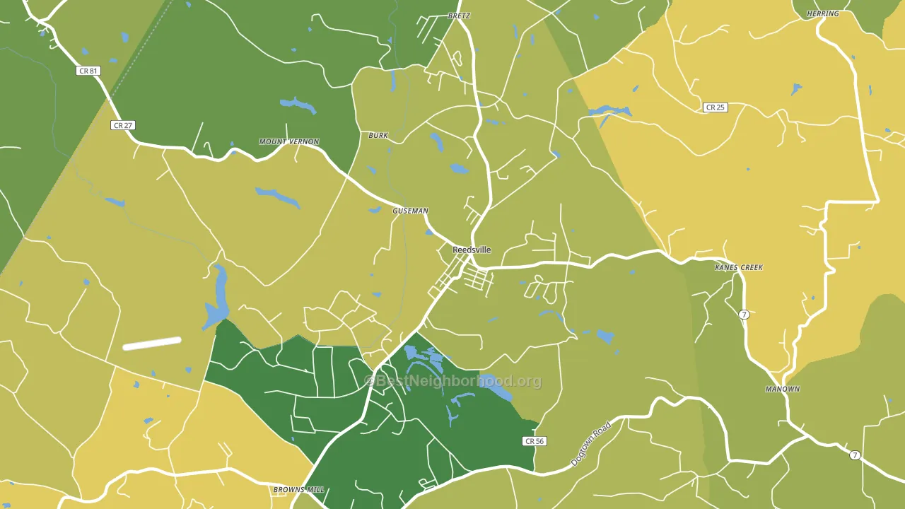26547, WV block-group voter-turnout map