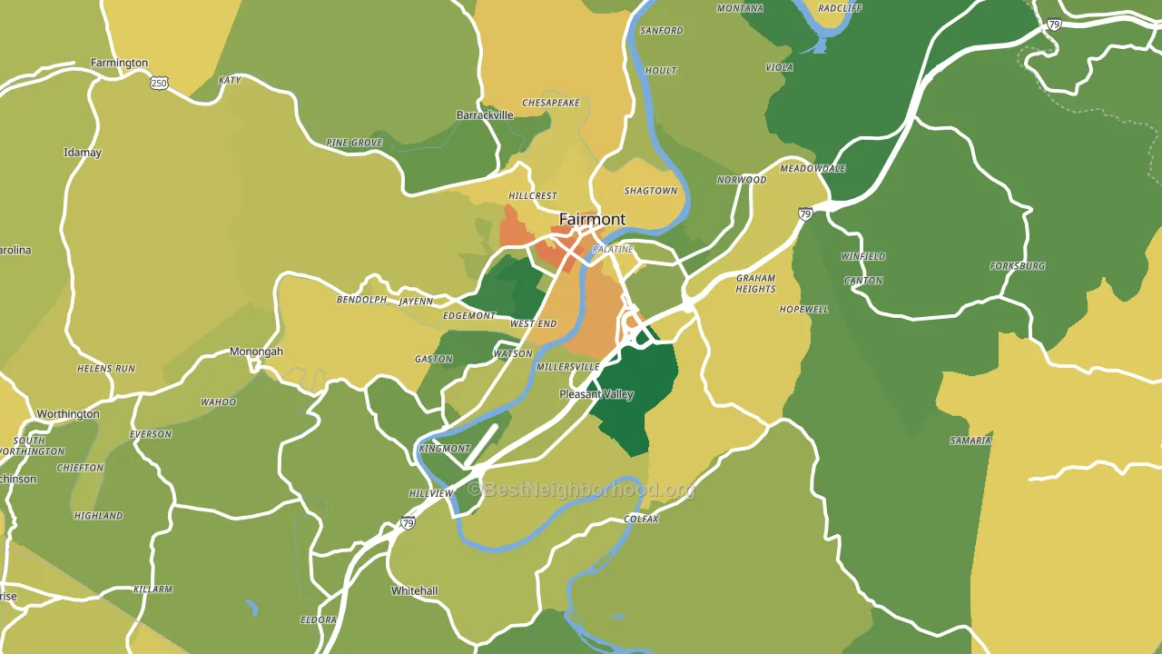 26554, WV block-group voter-turnout map