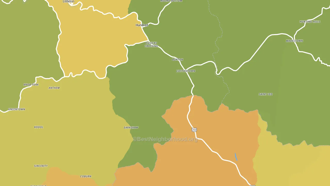 26562, WV block-group voter-turnout map